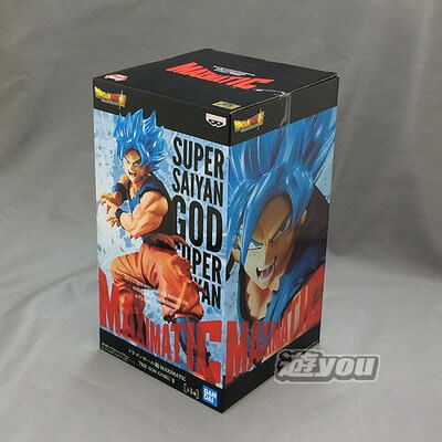 Son Goku Super Saiyan God Super Blu Dragon Ball Super Maximatic PVC Statuetta   20 cm