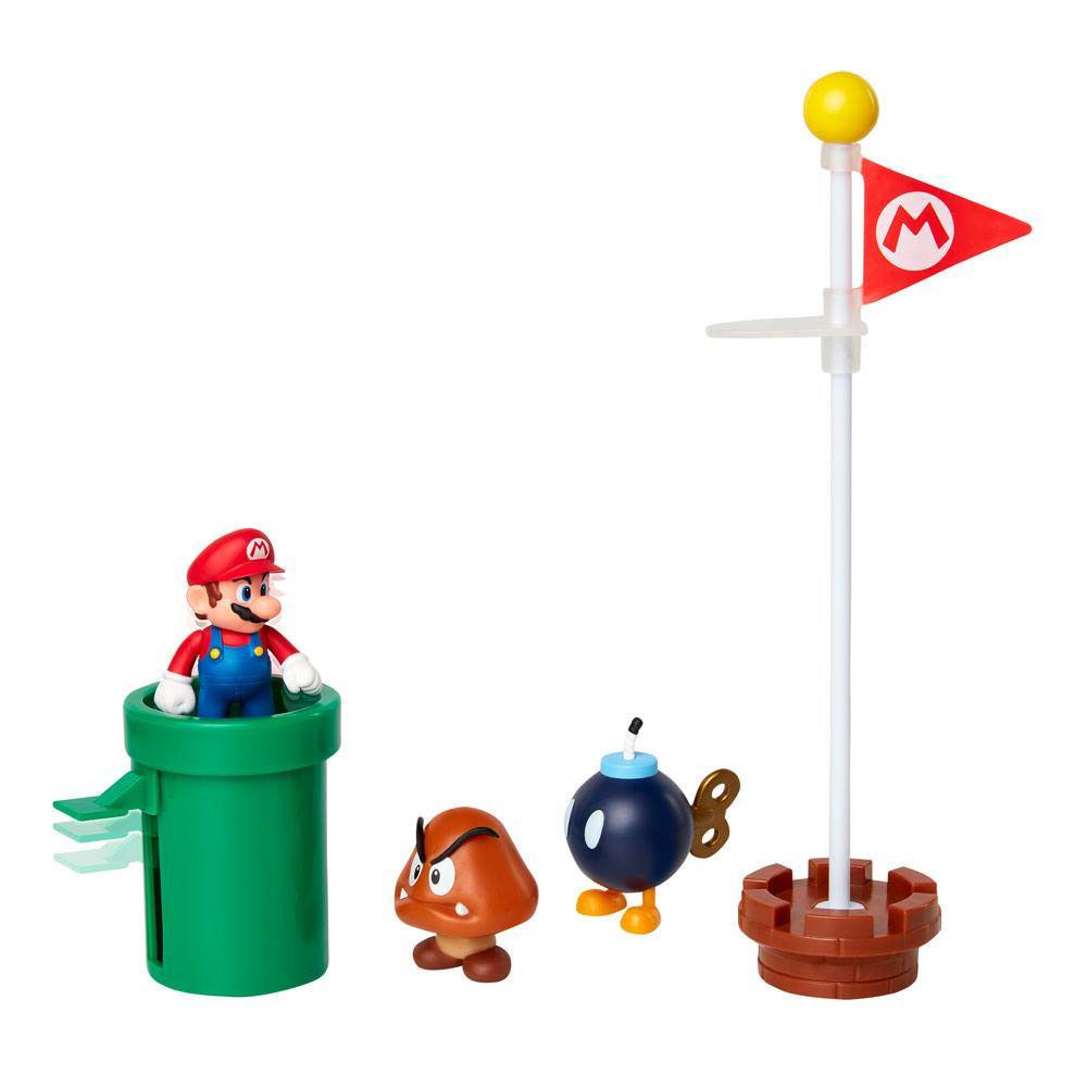 Super Mario Personaggio 6 cm con Accessori World of Nintendo – poptoys.it